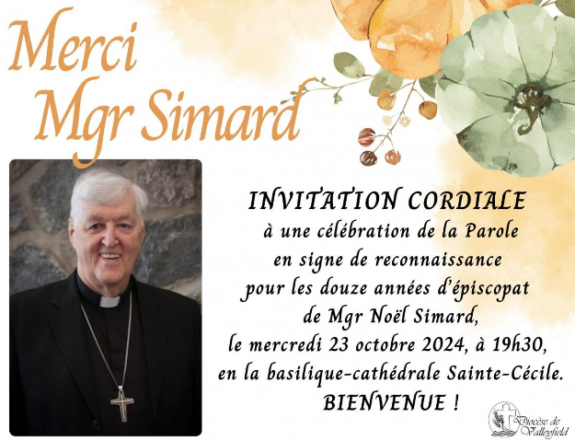 invitation Bishop Simard French