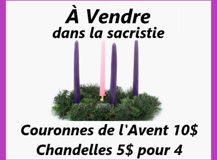Advent wreaths for sale FRENCH