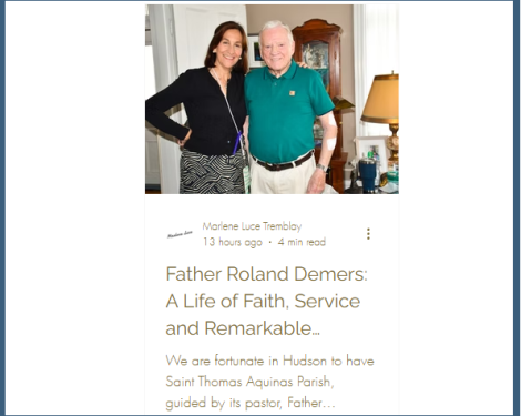 Read about Father Demers on the Marlene Luce Blog