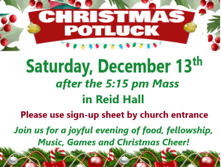 Saturday, December 13th at 6:15 pm