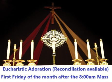 Next Adoration is Friday May 1st