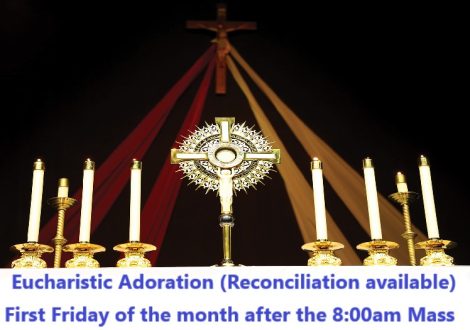 Next Adoration is Friday June 5th