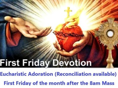Next Adoration is September 5th