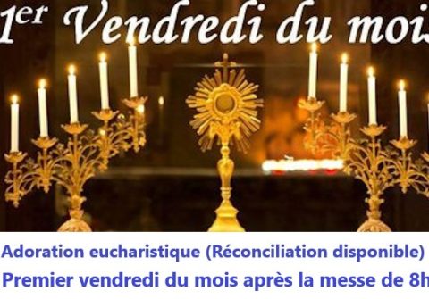 La prochaine adoration aura lieu le 5 juin