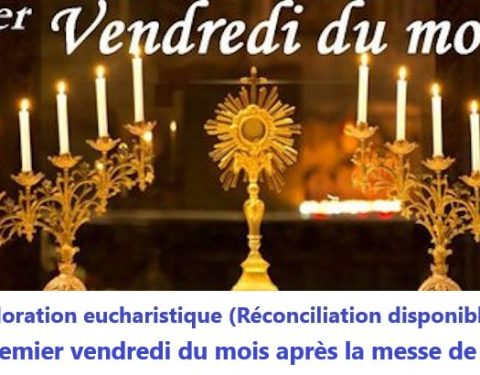 La prochaine adoration aura lieu le 4 septembre à 8h30.
