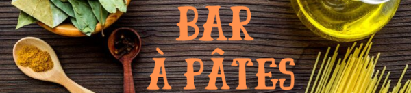 Pasta Bar sign french