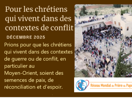 Prière du Pape pour décembre