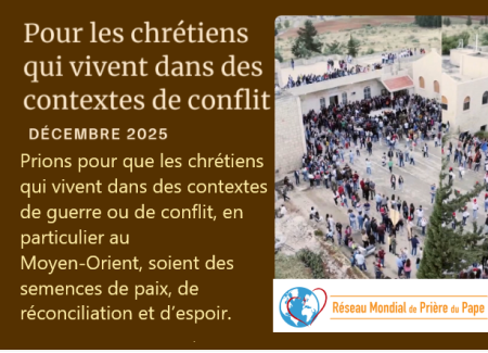 Prière du Pape pour décembre