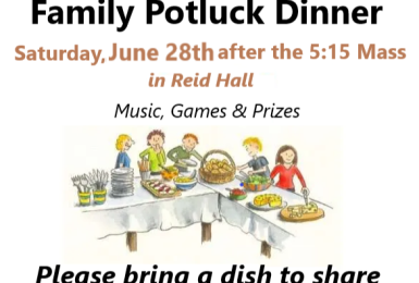Potluck dinner english with music