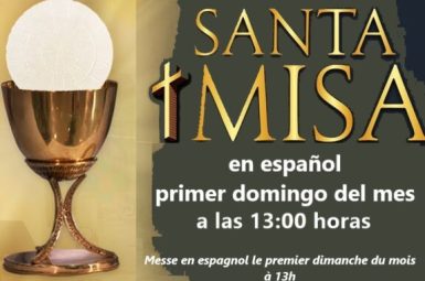 La prochaine messe en espagnol aura lieu le 3 août