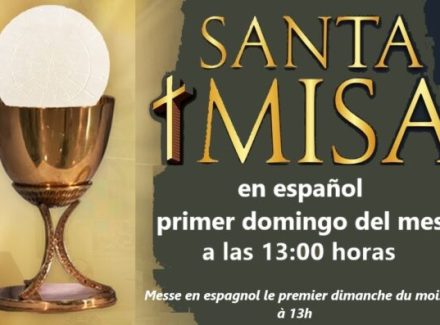 La prochaine messe en espagnol aura lieu le 7 décembre