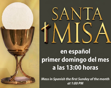 Next Mass in Spanish is on October 4th