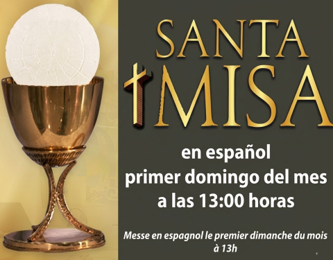 Prochaine messe en espagnol : 1er novembre
